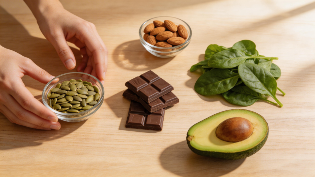 magnesium rich foods for better sleep and anxiety relief