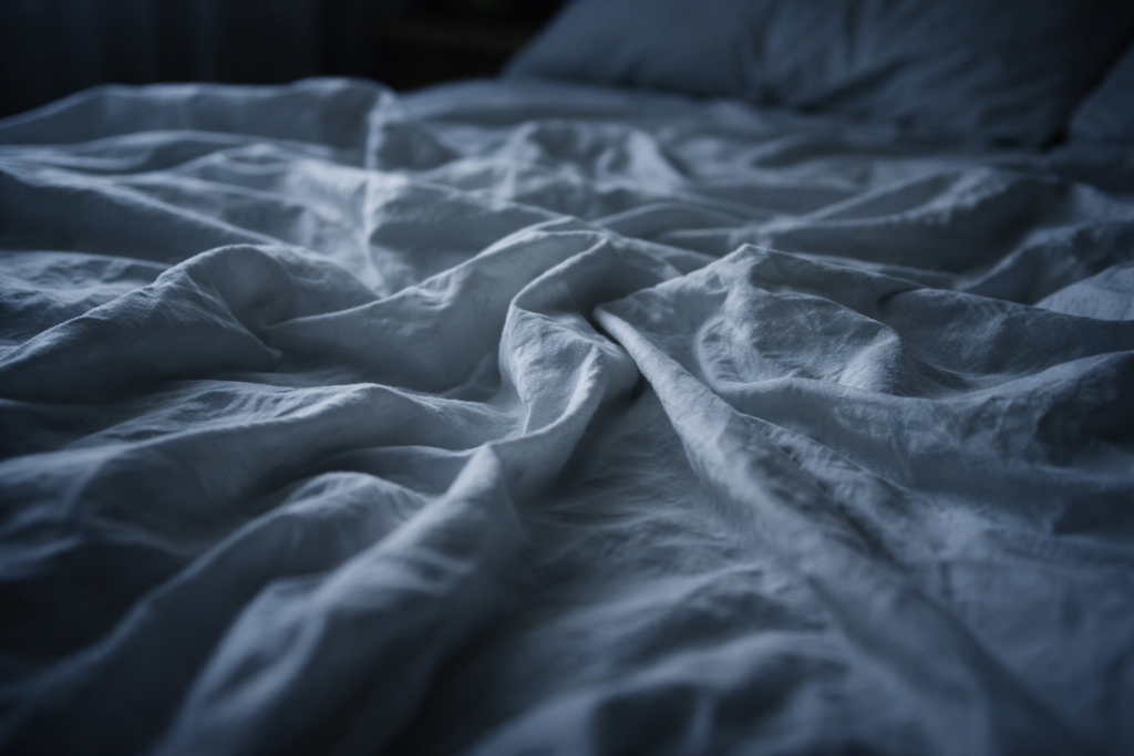 damp bed sheets from night sweats sleep