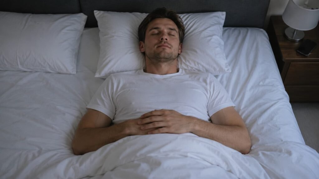 back sleeping position worsens sleep apnea by allowing airway collapse