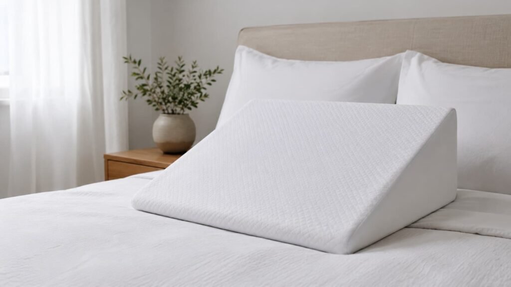 wedge pillow for sleep apnea head elevation as alternative to side sleeping