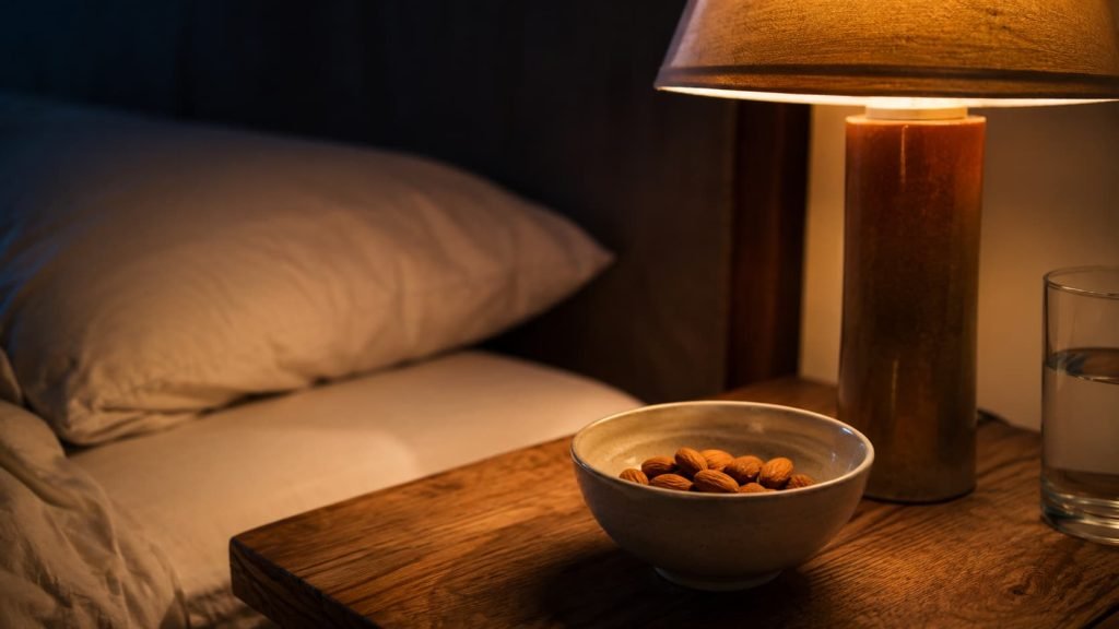 Eating almonds before bed as a simple nighttime snack